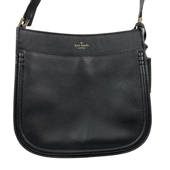 Kate Spade Orchard Street Hemsley Black Pebbled Leather Crossbody With Tassel - Picture 2 of 9